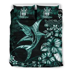 The Bahamas Bedding Set - Marlin with Hibiscus