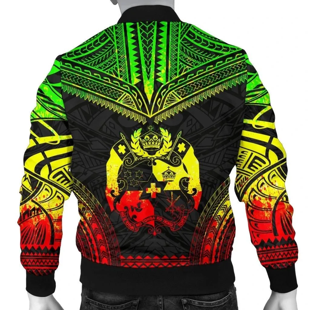 FamilyGater Jacket - Bomber Jacket Tonga Polynesian Chief - Reggae Version - Bn10
