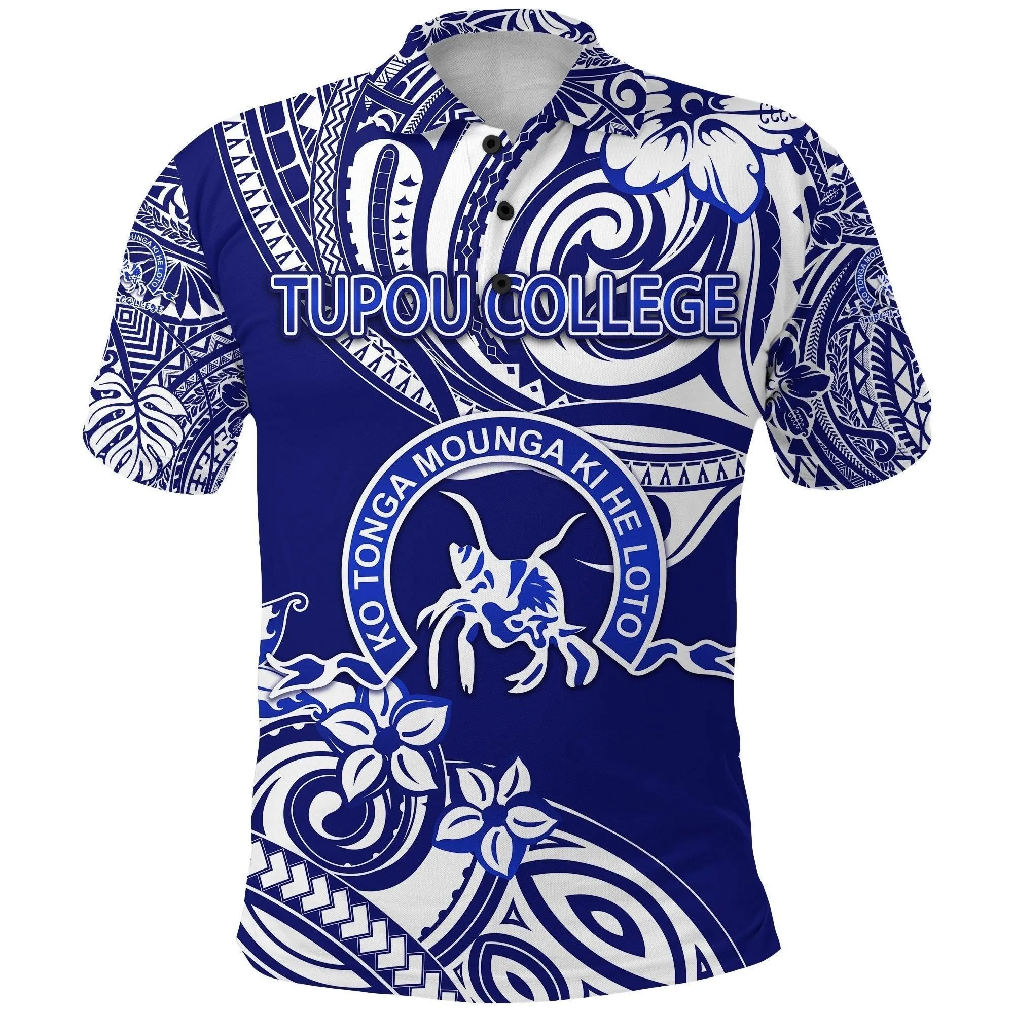 Kolisi Ko Tupou College Tonga Polo Shirt Unique Vibes - Blue