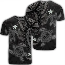 Alohawaii Tee - Hawaii Polynesian Turtle Hibiscus T-shirt Gray - AH - J4R