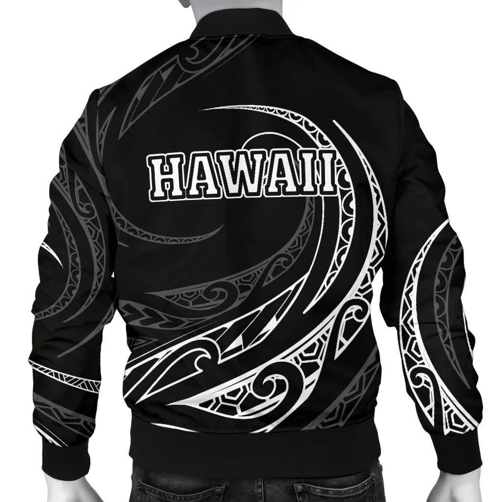 Alohawaii Jacket - Hawaii Turtle Polynesian Menʻs Bomber Jacket - White - Frida Style - AH J9