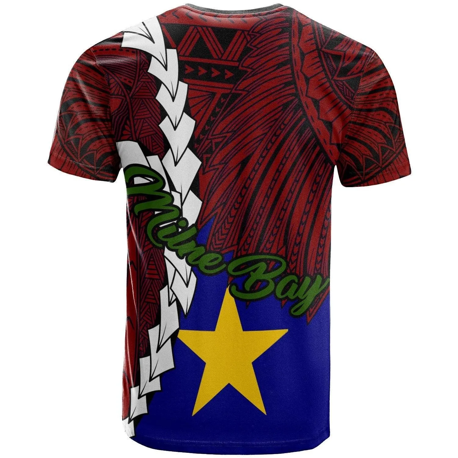 Papua New Guinea Milne Bay Province Polynesian Custom Personalised T shirt - Tribal Wave Tattoo
