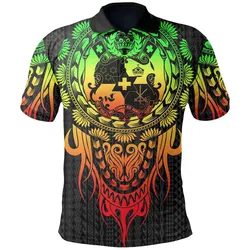 Tonga Polynesian Polo Shirt - Tattoo Pattern With Seal Reggae