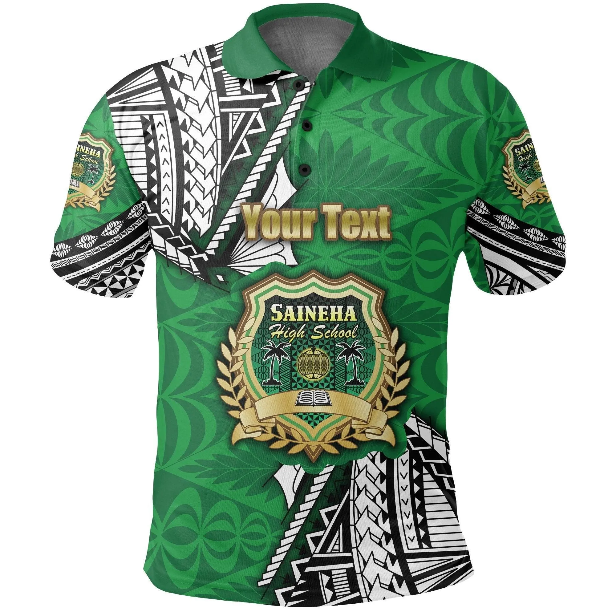 (Custom Personalised) Saineha Tonga Polo Shirt Polynesian Style - Class of LT16