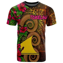 Tokelau Polynesian T-Shirt - Hibiscus Vintage - BN12
