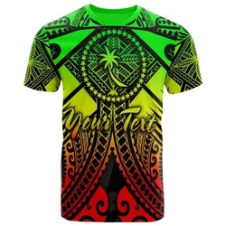 Chuuk Custom Personalised T-Shirts- Reggae Seal with Polynesian Tattoo