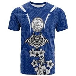 Palau T shirt - Ray Hibiscus
