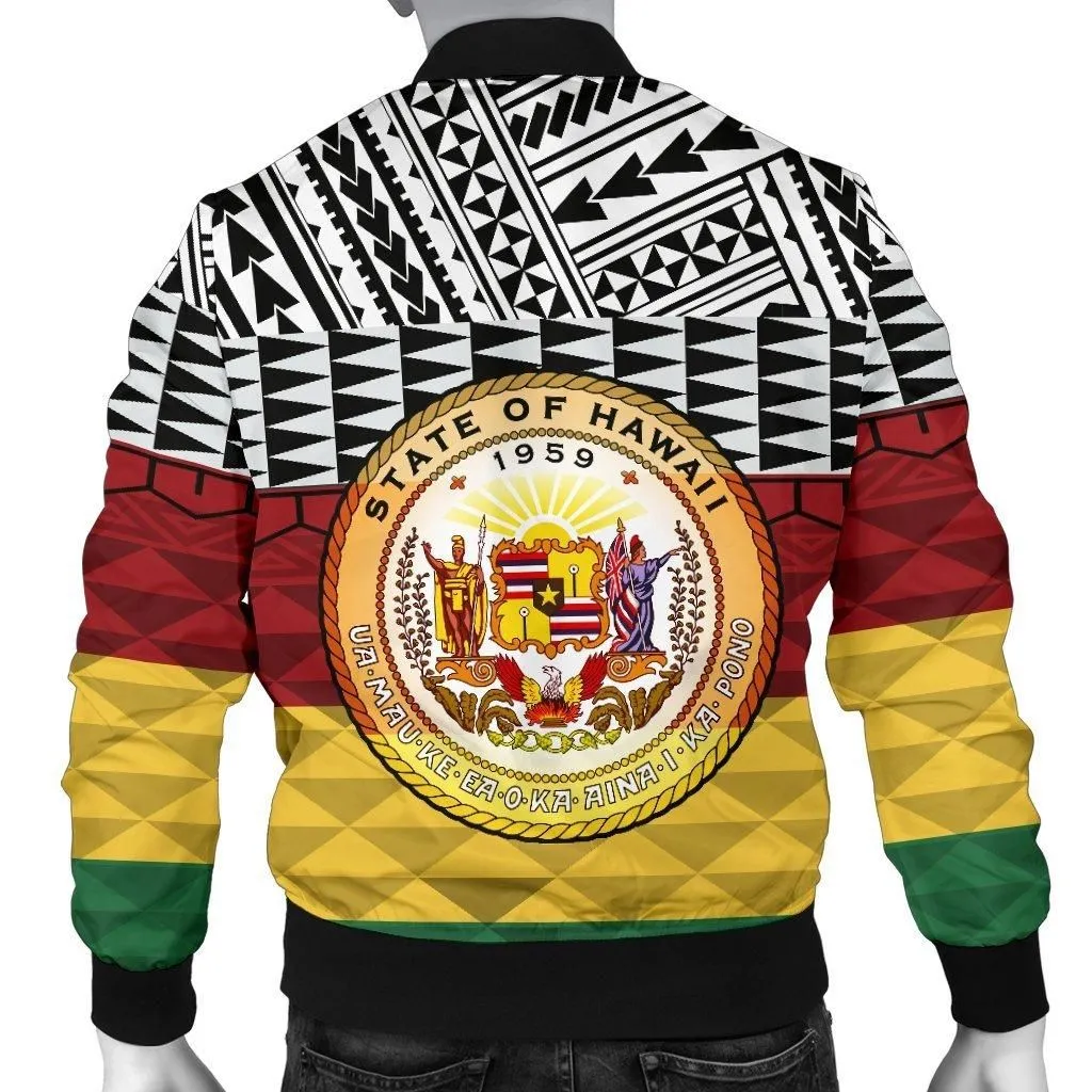 Hawaii Mens Bomber Jacket - Kanaka Maoli Version