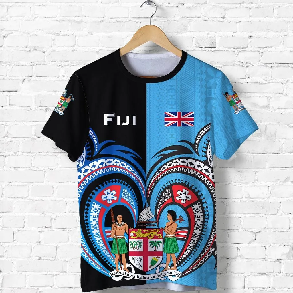 (Custom Personalised) Fiji Is My Heart T Shirt Polynesian Special Style LT16