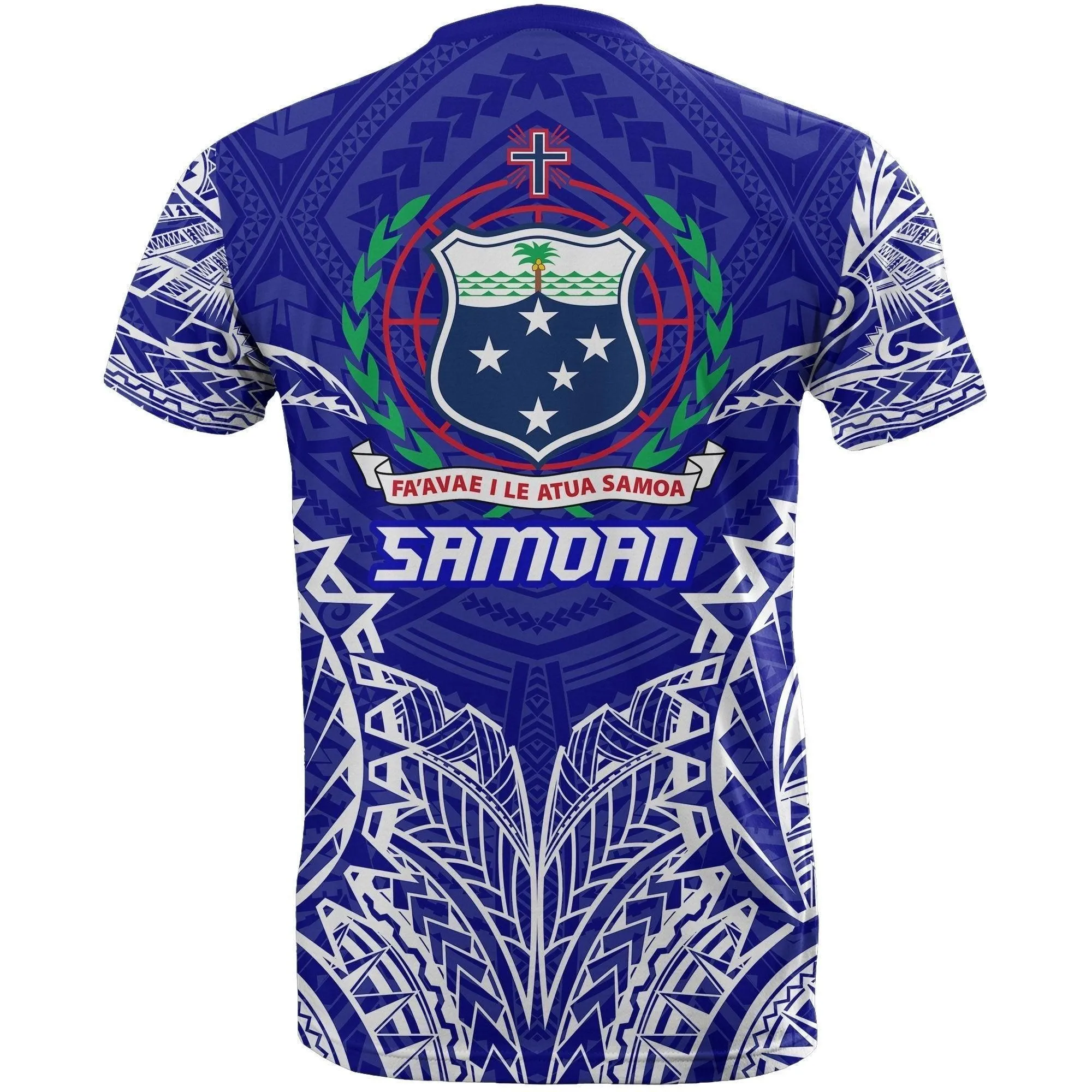 Samoa Premium T shirt - Samoa Coat Of Arms Polynesian Tattoo