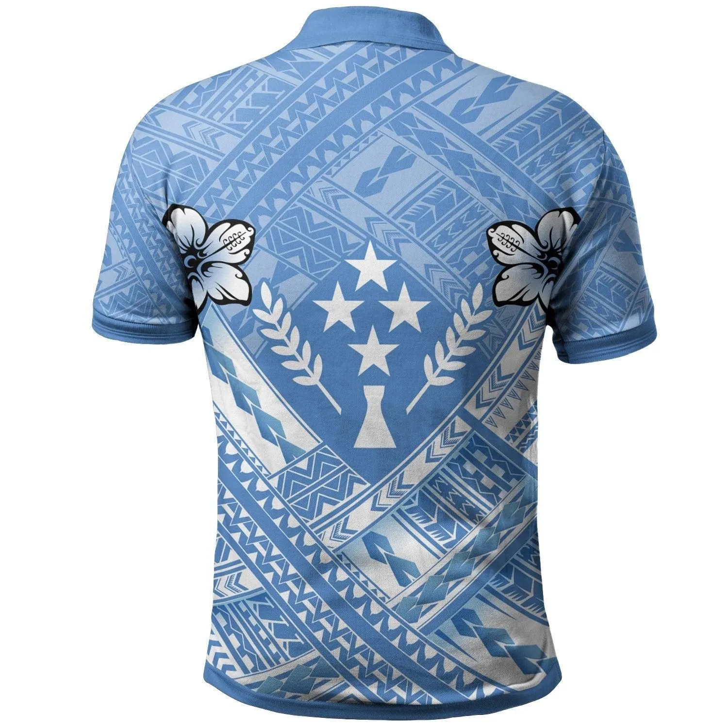 Kosrae Polynesian Polo Shirts - Kosrae Flag Camisole Hibiscus Style
