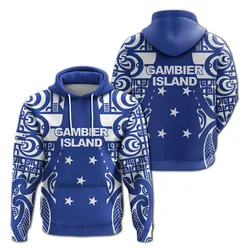 Gambier Islands Tribal Tattoo Hoodie - LT12