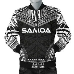 FamilyGater Jacket - Bomber Jacket Samoa Polynesian Chief - Black Version - Bn10