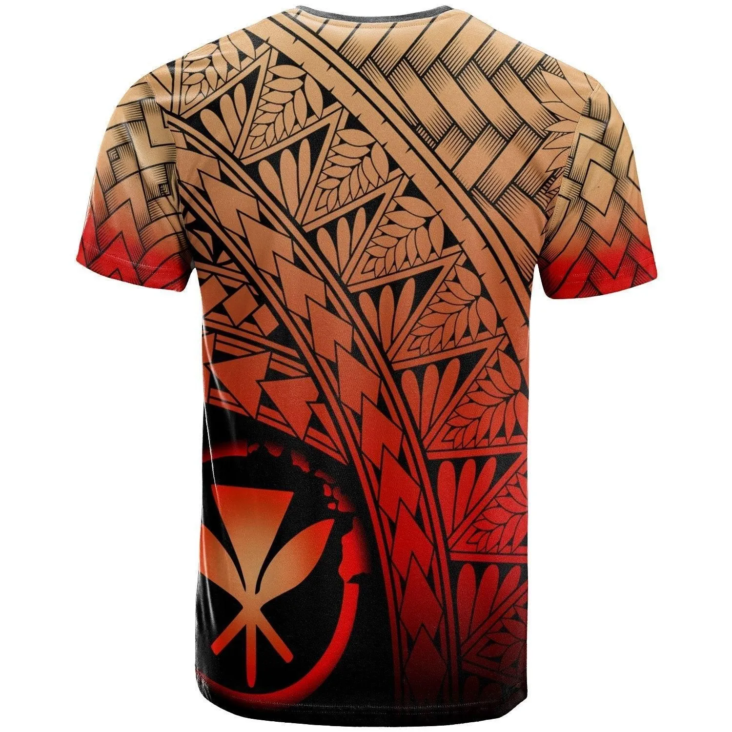 Hawaii Polynesian T Shirt - Plumeria Tattoo Tribal