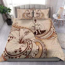Vanuatu Bedding Set - Hibiscus Flower Vintage Style