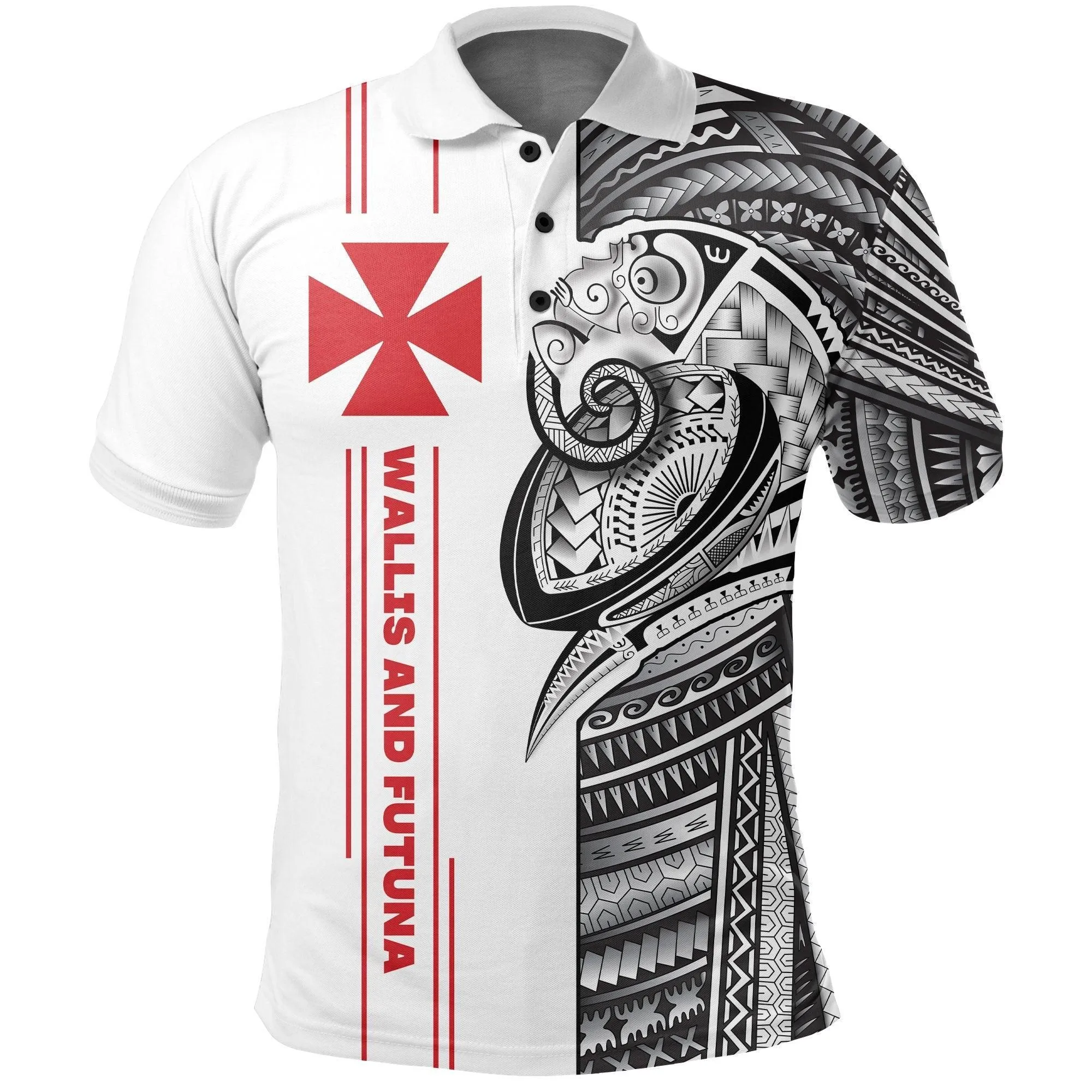 (Custom Personalised) Wallis and Futuna Polo Shirt Polynesian Sport Style LT16