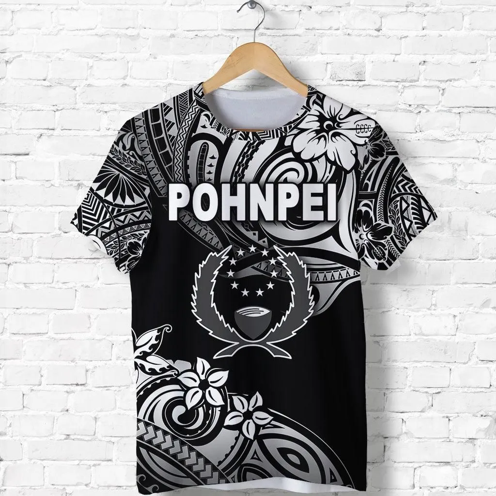 FSM Pohnpei T Shirt Unique Vibes - Black LT8