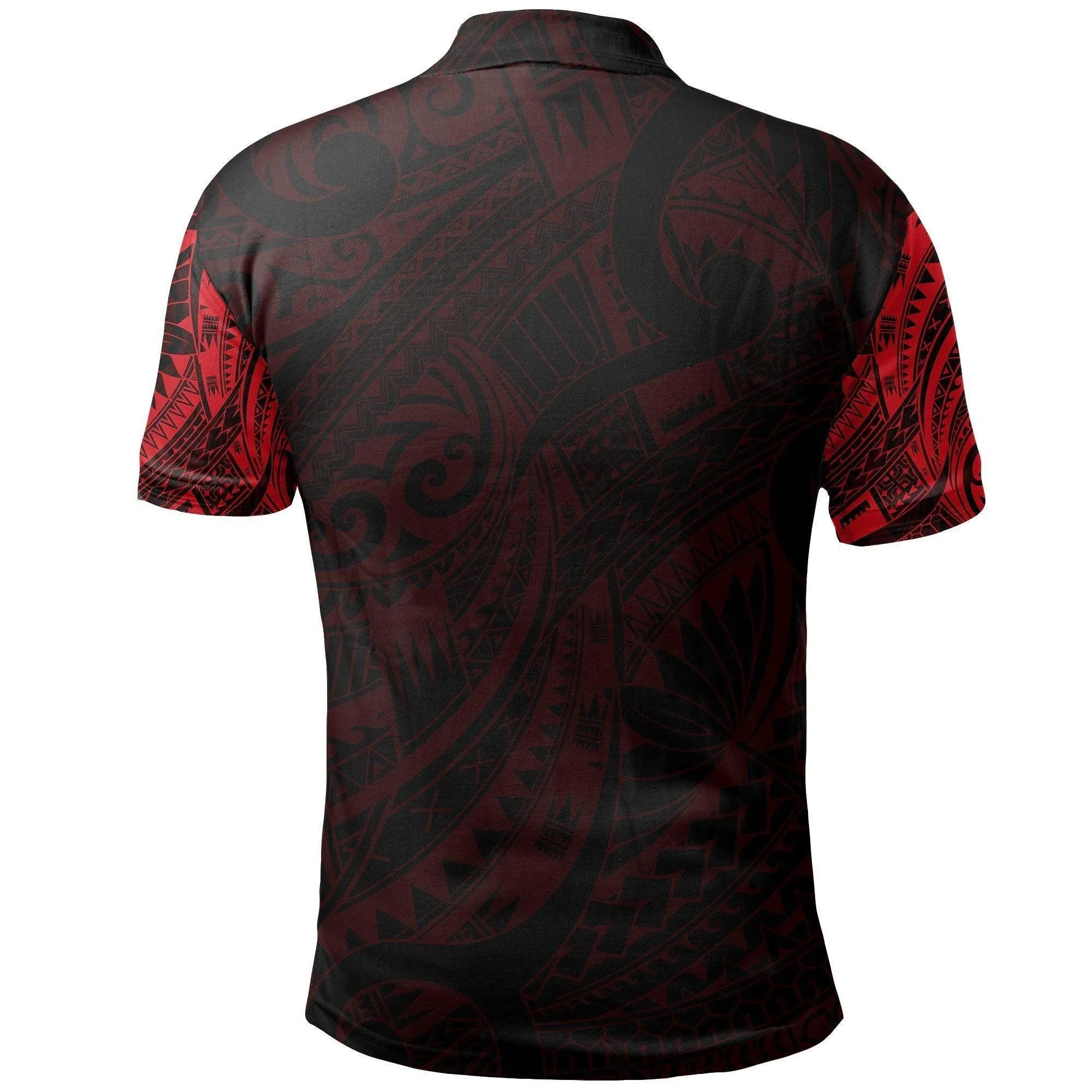 Polynesian Pride Polo Shirt - Hei Matau Maori Tattoo Polo Shirt Red
