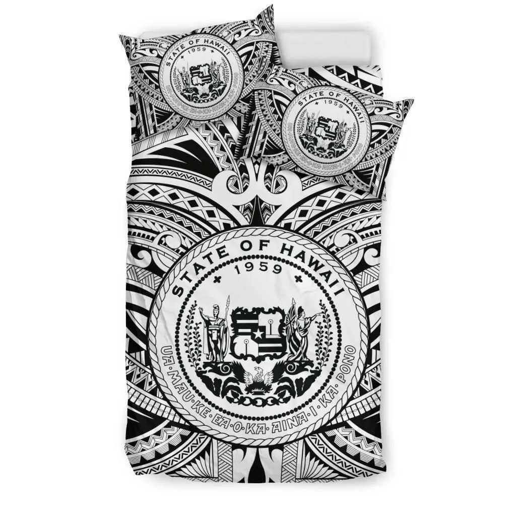 Hawaii Bedding Sets - Polynesian Tattoo & Hawaii Coat of Arm