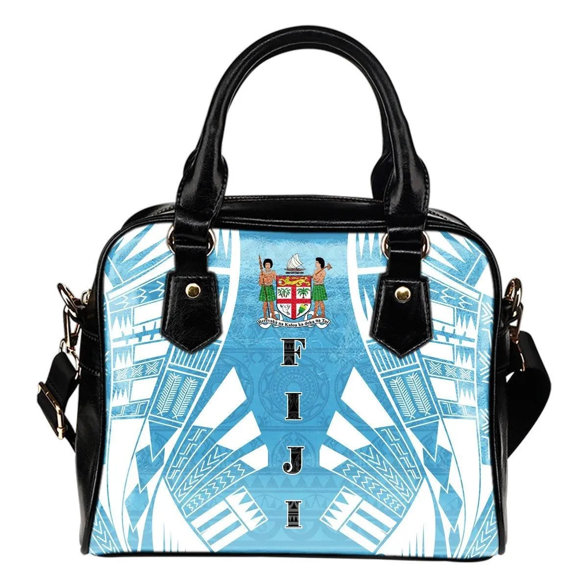 Fiji Shoulder Handbag - Polynesian Tattoo Flag