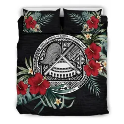 American Samoa Hibiscus Coat Of Arms Bedding Set A02