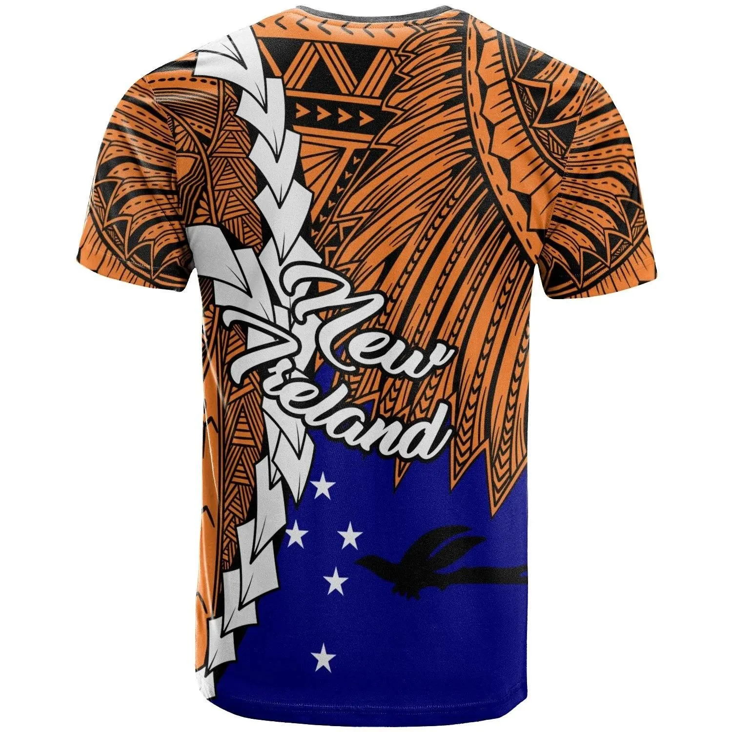 Papua New Guinea New Ireland Province Polynesian T-Shirt - Tribal Wave Tattoo - BN12
