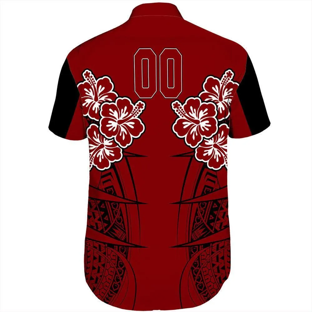 Polynesian Pride Shirt - Personalized Hawaii Spearhead Hibiscus Polynesian Short Sleeve Shirt LT10