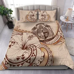 Nauru Bedding Set - Hibiscus Flower Vintage Style