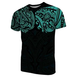 New Zealand T shirt, Maori Polynesian Tattoo Turquoise