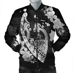 Alohawaii Jacket - Hawaiian Fish Hook Hibiscus Banzai Surfing Polynesian Bomber Jacket - AH - J5R