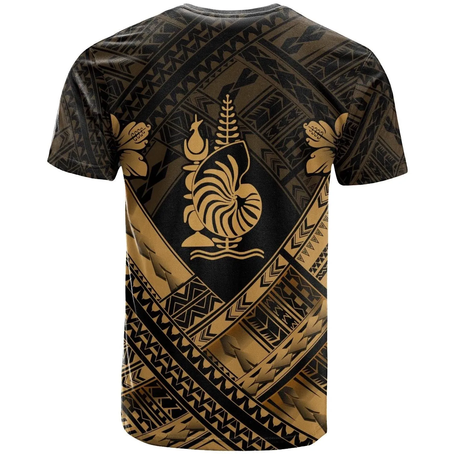 New Caledonia Polynesian T-Shirts - New Caledonia Gold Seal Camisole Hibiscus Style - BN18