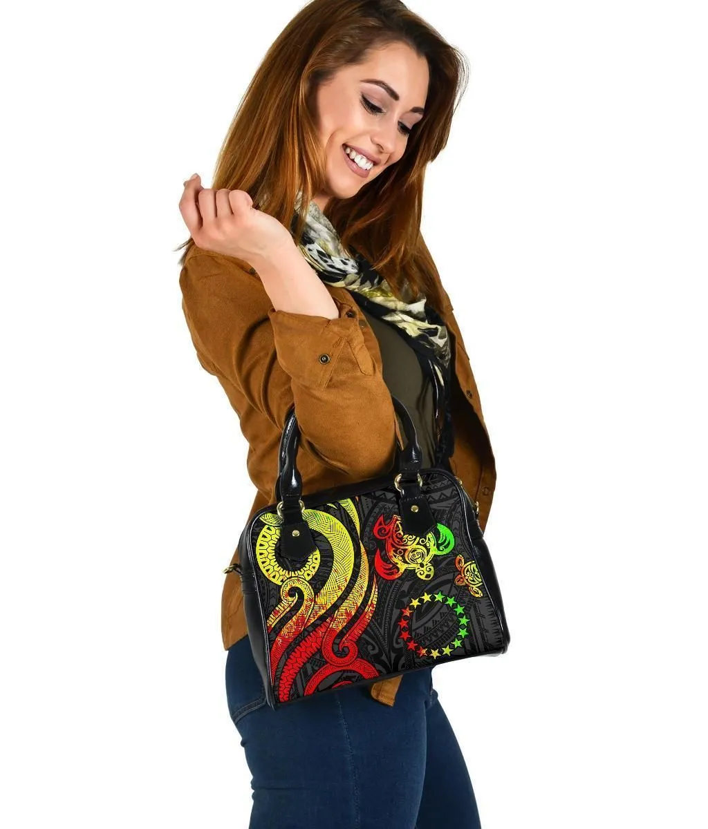 Cook Islands Shoulder Handbag - Reggae Tentacle Turtle