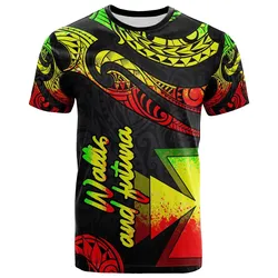 Wallis and Futuna Polynesian T-Shirt - Poly Tattoo Reggae Version
