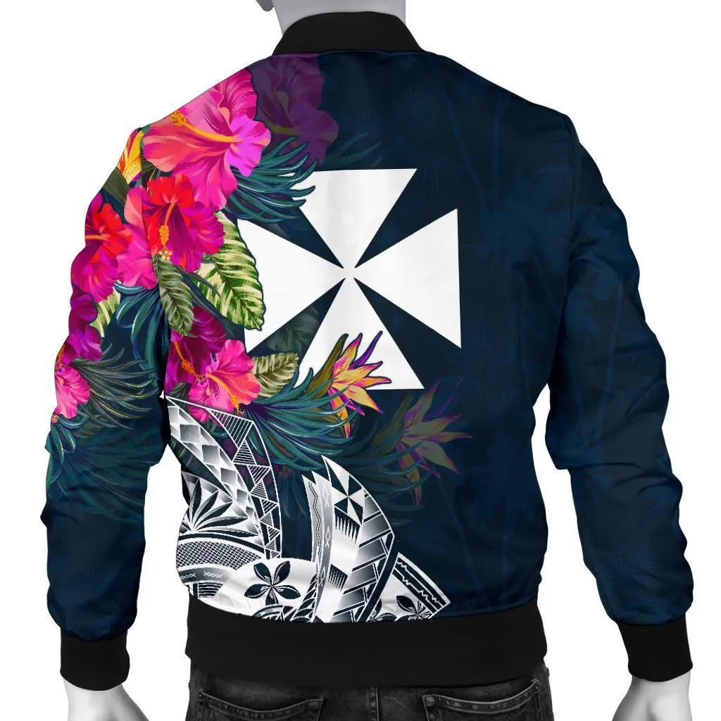Wallis and Futuna Mens Bomber Jacket - Summer Vibes