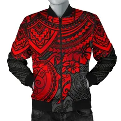 Polynesian Bomber Jacket (Men) - Polynesian Red Turtle - BN15