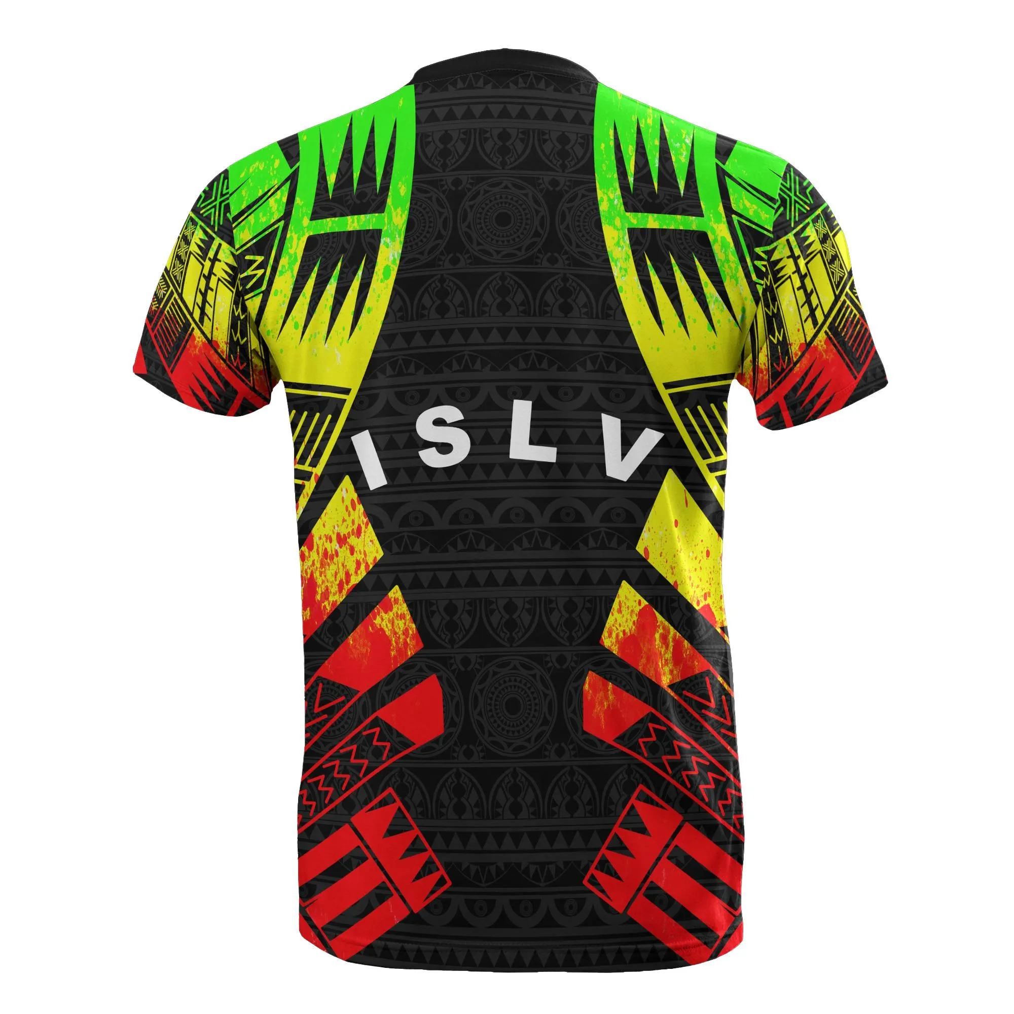 Society Islands T shirt - Society Islands Flag Polynesian Tattoo Reggae Style