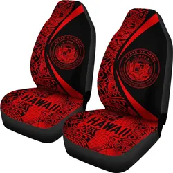 FamilyGater Car Accessory - Hawaii Coat Of Arm Polynesian Car Seat Covers - Circle Style 02 J1