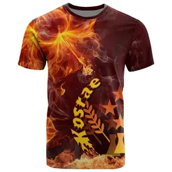 Alohawaii T-Shirt - Tee Kosrae Micronesia - Fire Hibiscus - BN12