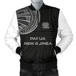 Papua New Guinea Men's Bomber Jacket Polynesian Tattoo Style A27
