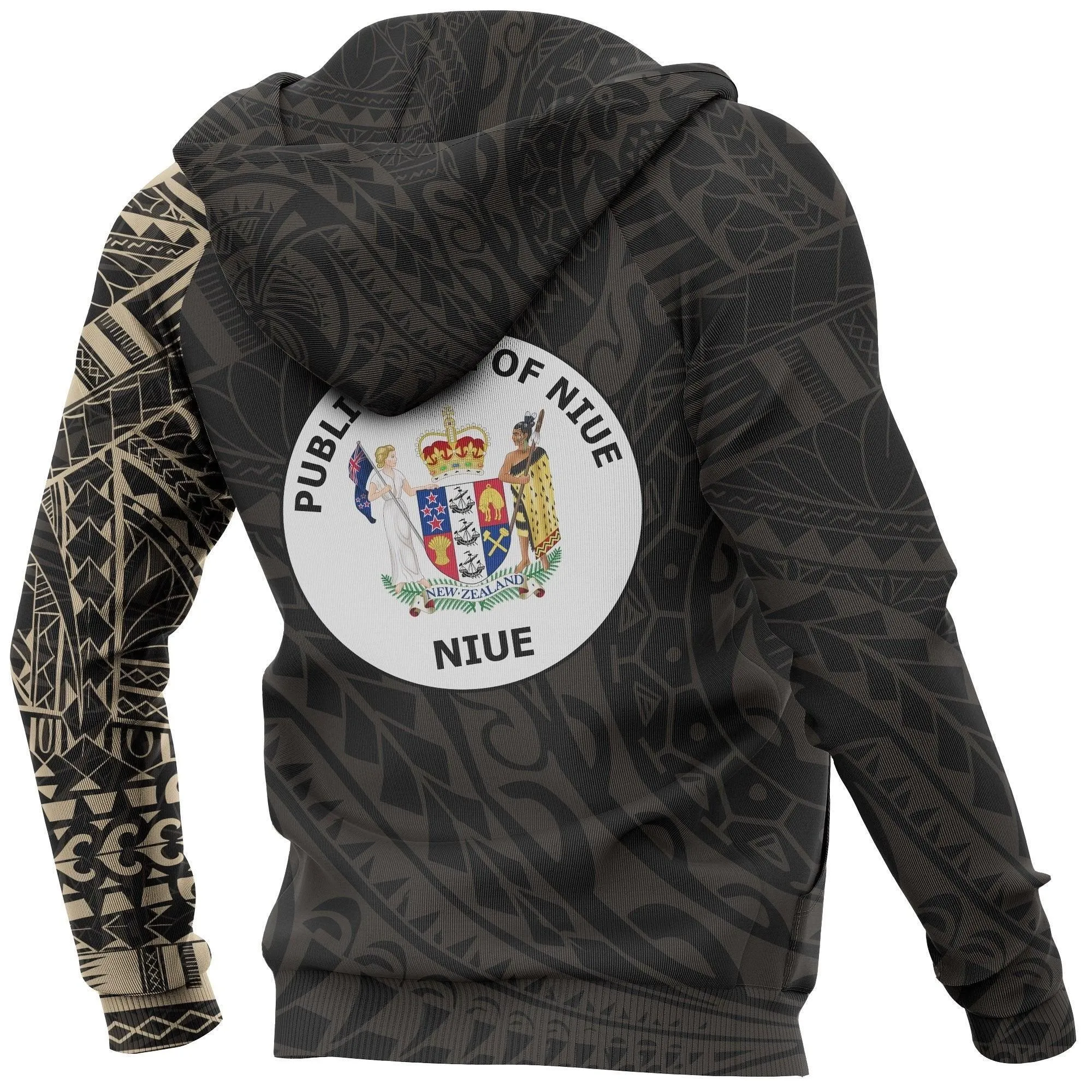 Niue Polynesian Tattoo Style Hoodie