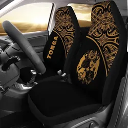 FamilyGater Accessories Car Seat Covers - Tonga Polynesian - Yellow Curve - BN11