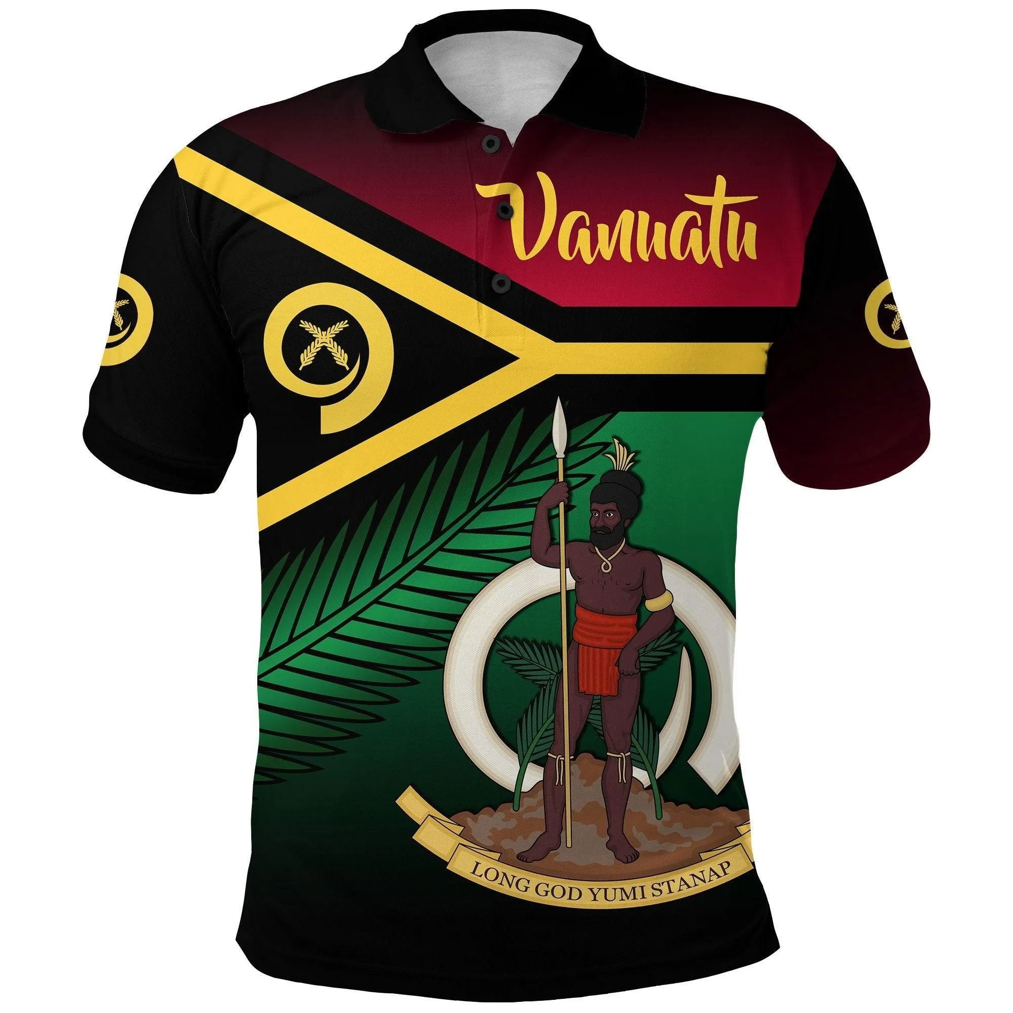 Combo Polo Shirt and Men Short Vanuatu Rugby Proud Vibes