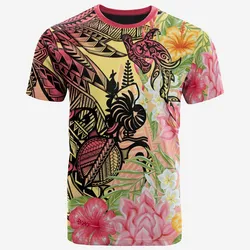New Caledonia T shirt - Flowers Tropical With Sea Animals