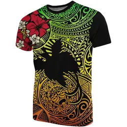 Papua New Guinea T shirts - Papua New Guinea Flag Hibiscus Reggae