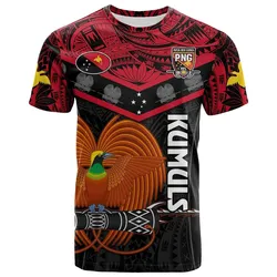 Papua New Guinea Rugby T Shirt PNG Kumuls Bird Of Paradise Black LT14