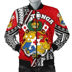 (Custom Personalised) Tonga Rugby Men Bomber Jacket Polynesian Style Pinwheel - Custom Text and Number