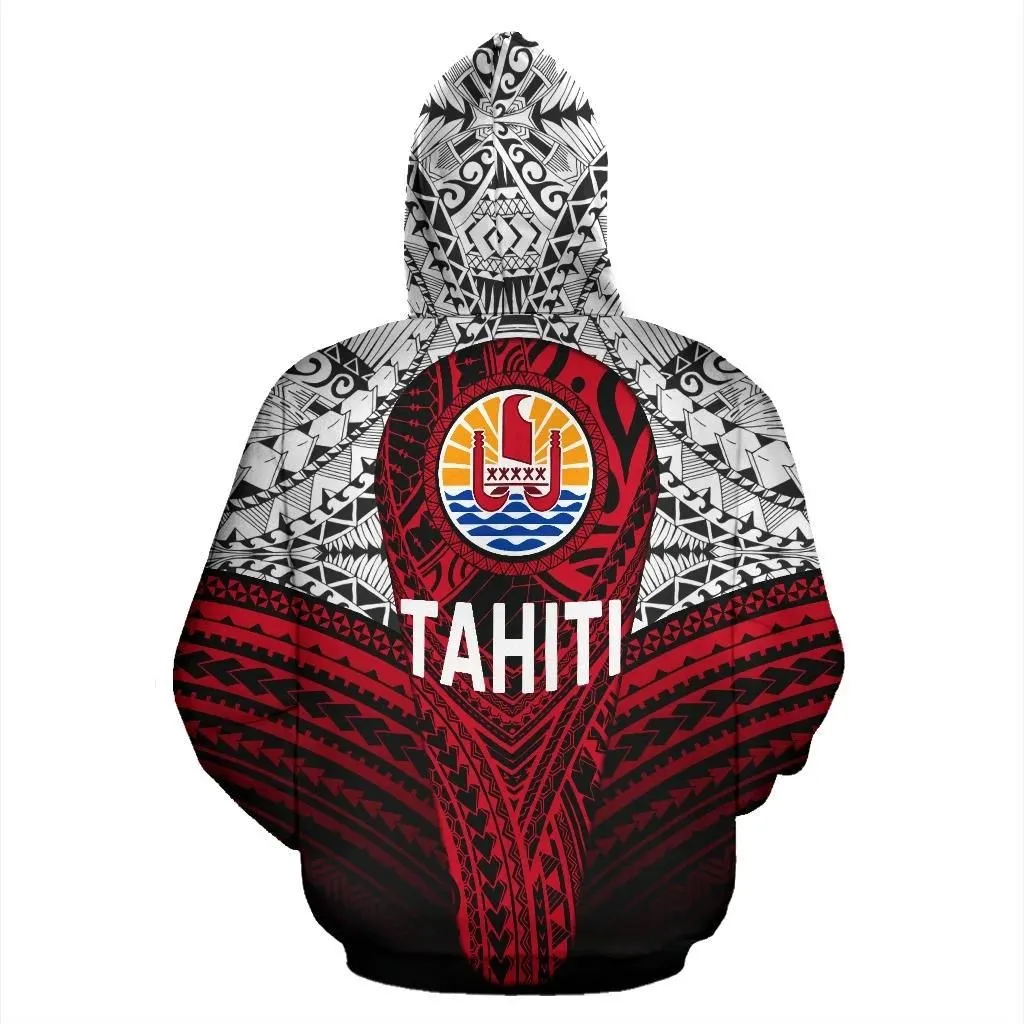 Alohawaii Clothing - Hoodie Tahitian Polynesian Tattoo Coat Of Arms Th5