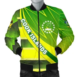 Cook Islands Men Bomber Jacket Victorian Vibes