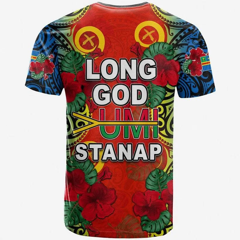 Vanuatu Tafea And Hibiscus T Shirt  LT6