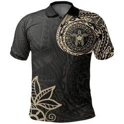 Alohawaii Shirt - Polo Shirt Polynesian Tattoo Turtle Hibiscus A7